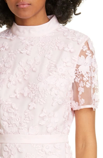 Shop Ted Baker Elegant Lace Appliqué Dress In Pink