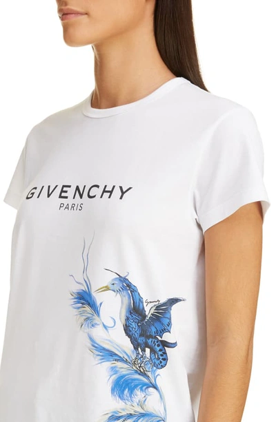 Givenchy Bird Logo print Cotton jersey T shirt In White ModeSens