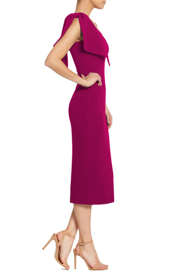tiffany one shoulder midi dress