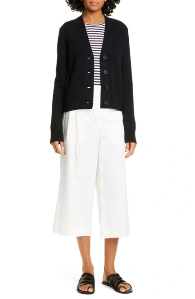 Shop Vince Tie Waist Culottes In Off White