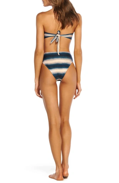 Shop Vix Swimwear Lake Stripe High Waist Bikini Bottoms