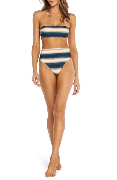 Shop Vix Swimwear Lake Stripe High Waist Bikini Bottoms