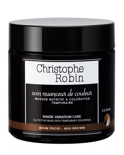 Shop Christophe Robin Shade Variation Care Nutritive Mask With Temporary Coloring - Ash Brown, 8.4 Oz./ 250 ml
