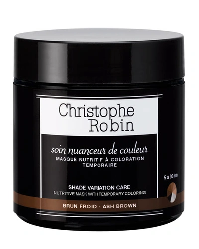 Christophe Robin Shade Variation Care Nutritive Mask With Temporary Coloring - Ash Brown, 8.4 Oz./ 250 ml