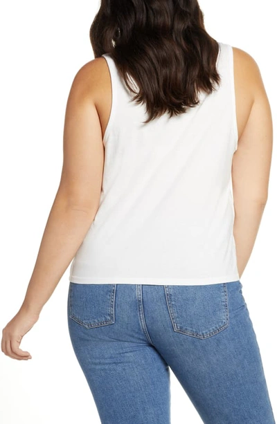Shop Madewell Northside Vintage Muscle Tank In White Wash