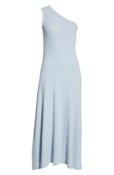 Shop Rosetta Getty One-shoulder Jersey Dress In Cloud