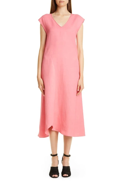 Shop Zero + Maria Cornejo Circle Swing Midi Dress In Peony