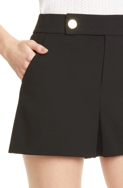 Shop Alice And Olivia Bradwin High Waist Shorts In Black