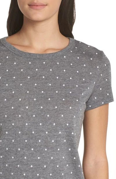 Shop Alternative Ideal Print Tee In Eco Grey Pin Dot