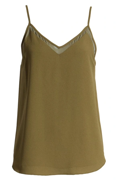 Shop 1.state Chiffon Inset Camisole In Lush Grass