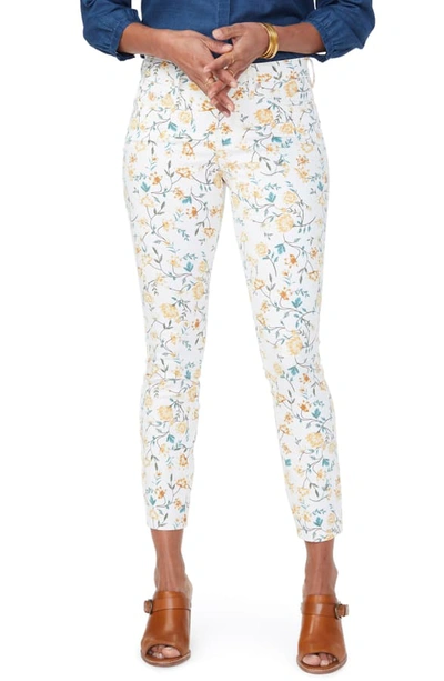 Shop Nydj Ami Ankle Skinny Jeans In Zinnia Arrangement Marigold