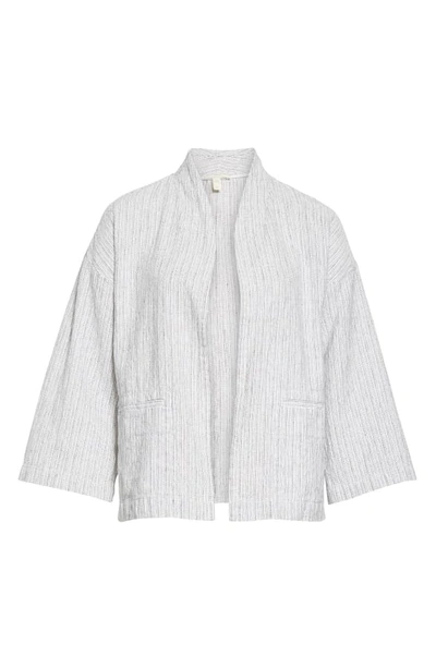 Shop Eileen Fisher Organic Linen & Cotton Jacket In Ivory