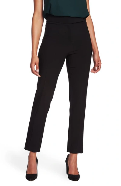 Shop 1.state Straight Leg Crepe Pants In Rich Black
