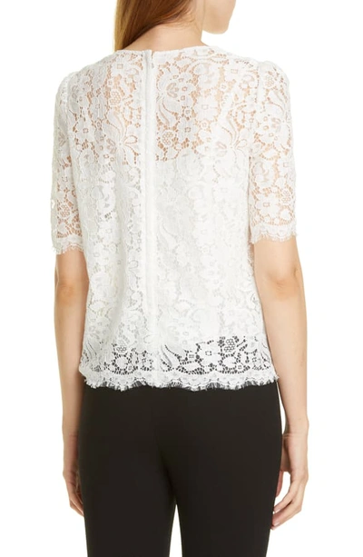 Shop Dolce & Gabbana Lace Top In White