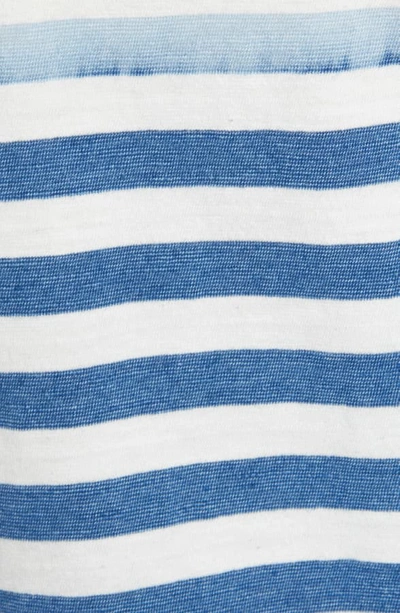 Shop Current Elliott The Poolbay Stripe Top In Blue Stripe Wit