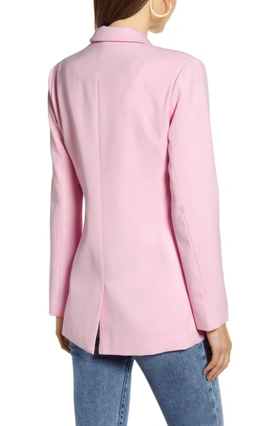 Endless Rose Tailored Single Button Blazer In Pink