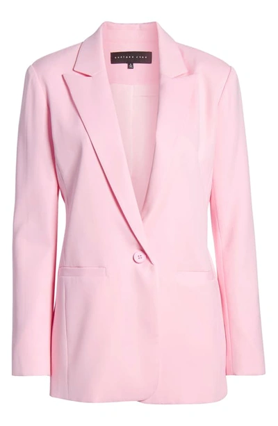 Endless Rose Tailored Single Button Blazer In Pink