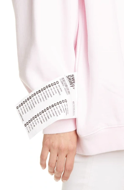 Shop Vetements Inverted Logo Sweatshirt In Light Pink