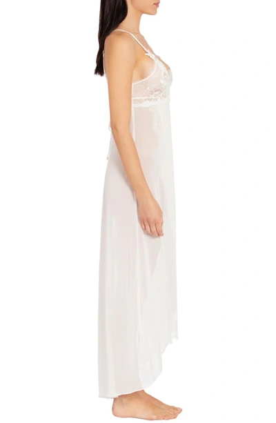 Shop Jonquil Stephanie Chiffon Nightgown In Ivory