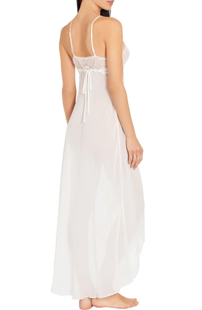 Shop Jonquil Stephanie Chiffon Nightgown In Ivory