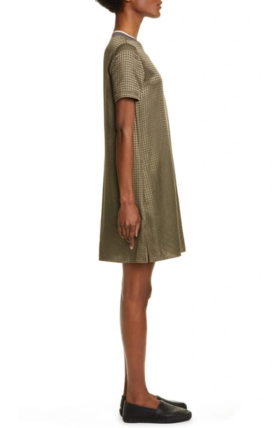 Shop Rag & Bone Ali Houndstooth Shift Dress In Olive