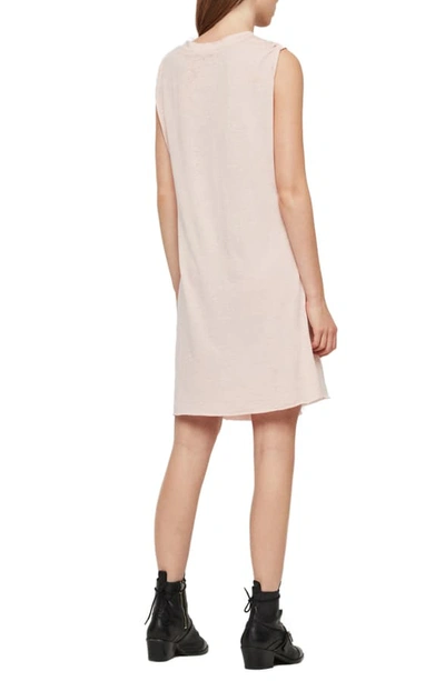 Shop Allsaints Duma Asymmetrical Dress In Cami Pink