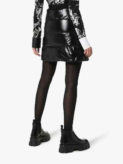 Shop Moncler Padded Mini Skirt In Black