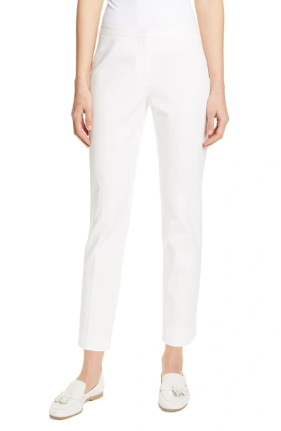 Shop Theory Classic Stretch Cotton Skinny Pants In Sea Salt