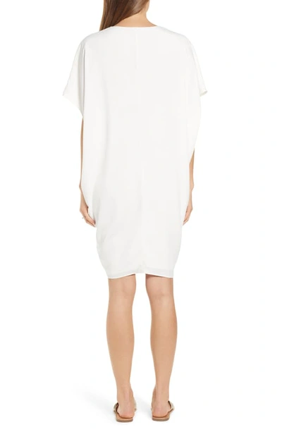 Hatch Slouch Maternity Dress In White In White