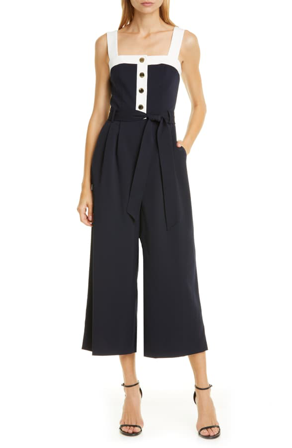 karen millen navy jumpsuit