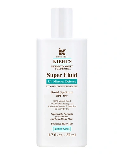 Shop Kiehl's Since 1851 1.7 Oz. Dermatologist Solutions Super Fluid Uv Mineral Defense Broad Spectrum Spf 50