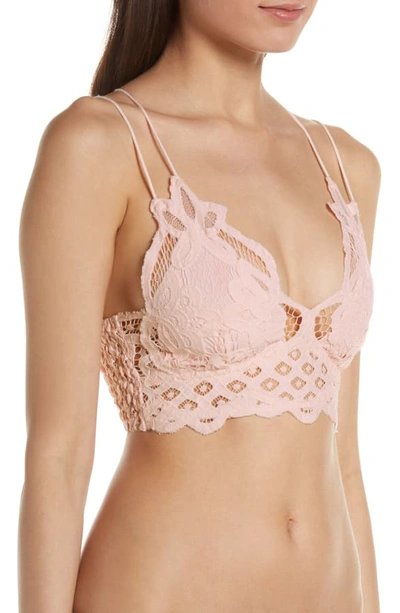 Shop Free People Intimately Fp Adella Longline Bralette In Pearl