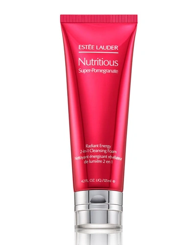 Shop Estée Lauder 4.2 Oz. Nutritious Super-pomegranate Radiant Energy 2-in-1 Cleansing Foam