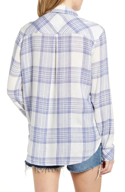 Shop Rails Charli Shirt In Powder Lilac Blue