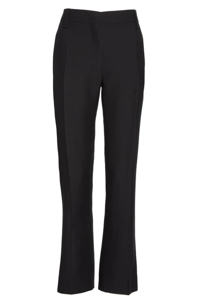 Shop Valentino Wool & Silk Ankle Pants In Black