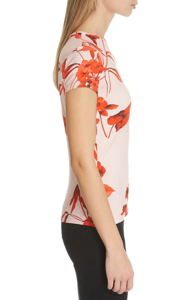 Shop Ted Baker Dillia Fantasia Tee In Pale Pink