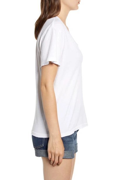 Shop Current Elliott The Perfect V-neck Tee In Sugar