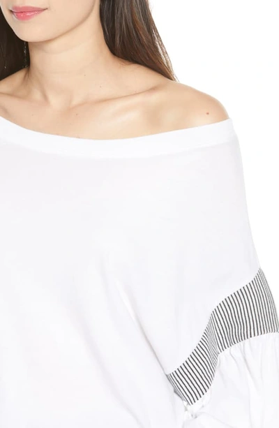 Shop Current Elliott The Two Step Boat Neck Top In Sugar