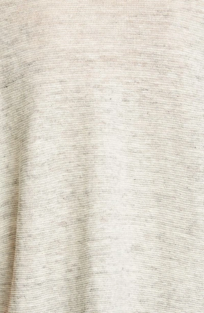 Shop Eileen Fisher Elbow Sleeve Boxy Linen Sweater In Pearl