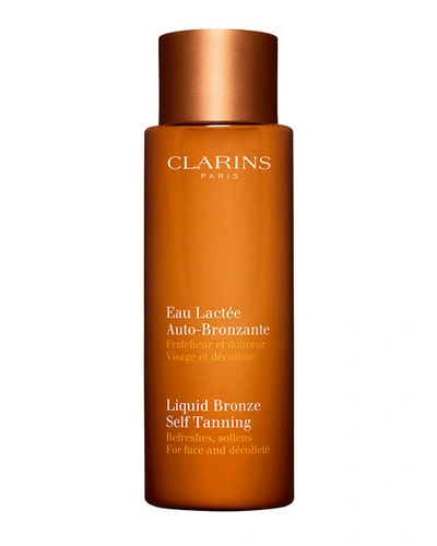 Shop Clarins 4.2 Oz. Liquid Bronze Self Tanning For Face & Decollete