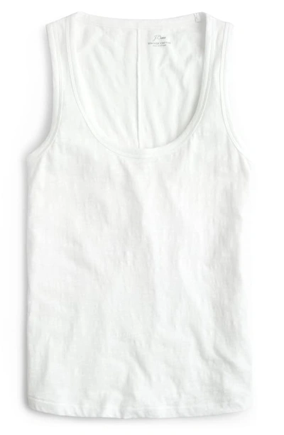 Shop Jcrew Vintage Cotton Tank In White