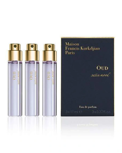 Shop Maison Francis Kurkdjian Oud Satin Mood Eau De Parfum Travel Spray Refills, 3 X 0.37 Oz.