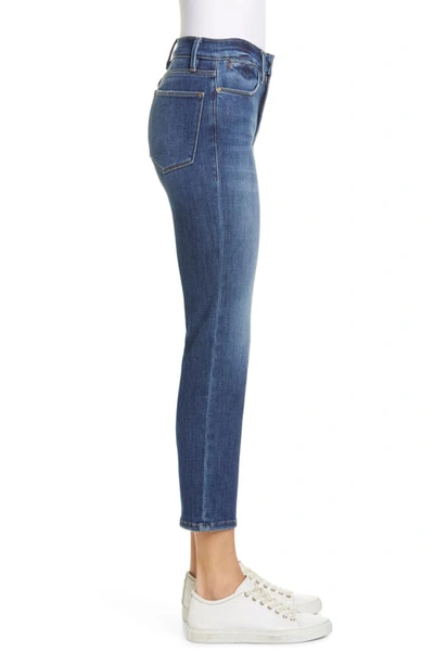 Shop Frame Le High Ankle Straight Leg Jeans In Bestia