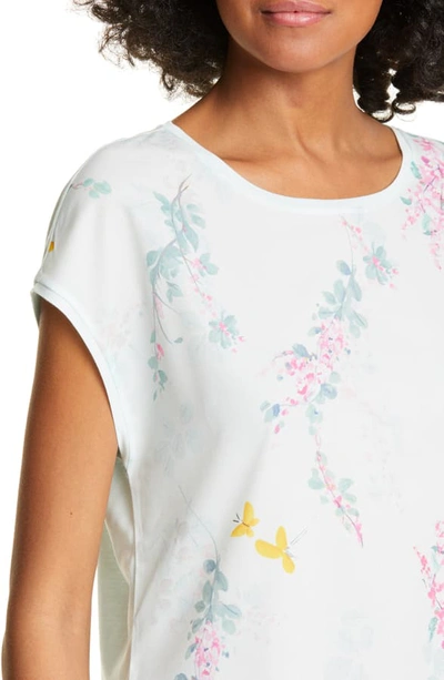 Shop Ted Baker Benlita Sorbet Floral Top In Pale Green