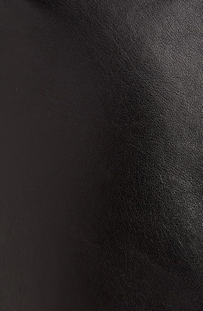 Shop Isabel Marant Twist Detail Leather Miniskirt In Black