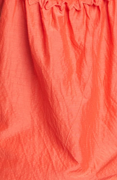 Shop Rebecca Taylor Petal Detail Cotton Camisole In Cherry