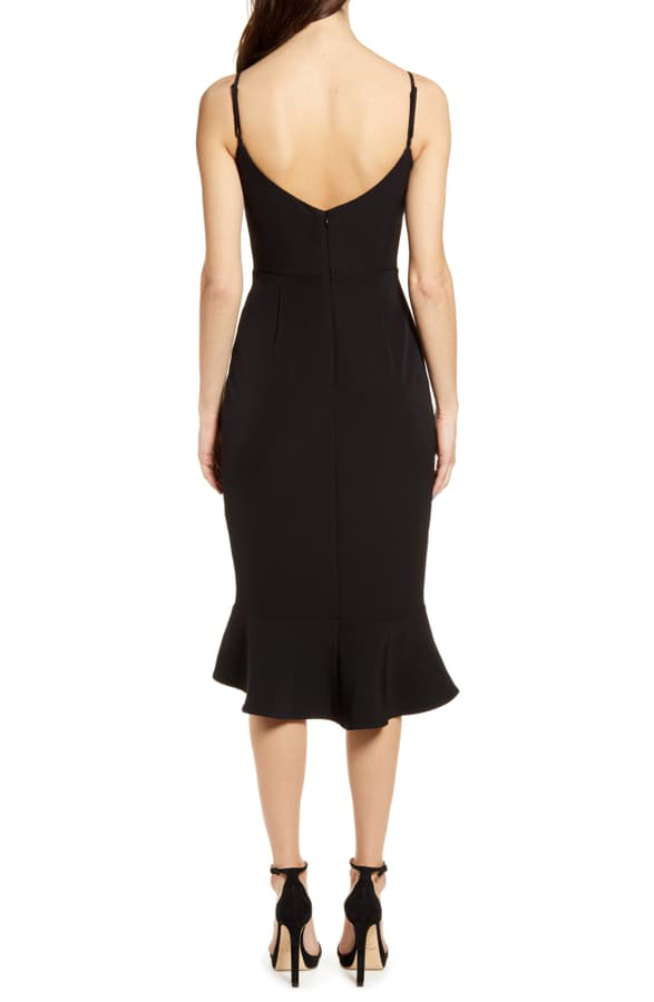 bardot kristen flounce dress