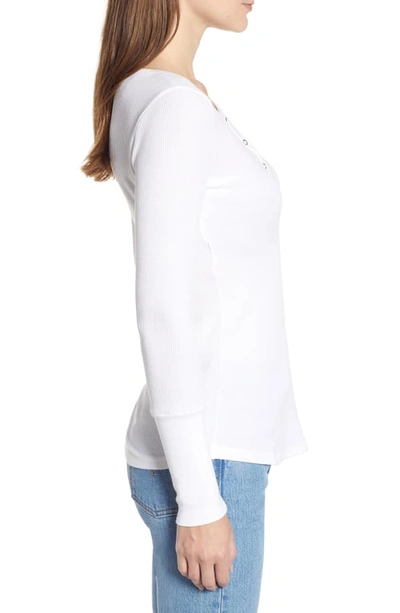Shop Splendid Classic Henley Thermal In White