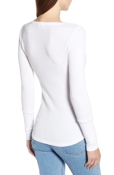 Shop Splendid Classic Henley Thermal In White