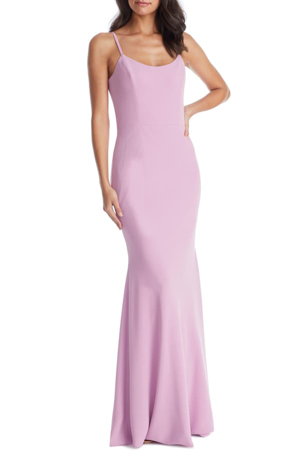 dress the population jodi crepe evening dress